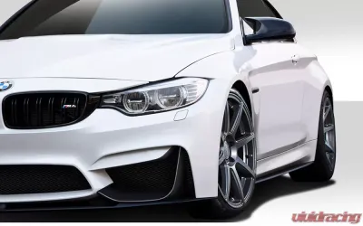 2014-2018 BMW M3 F80 2014-2020 M4 F82 F83 Duraflex M Performance Look Front Add Ons Spat Extensions - 2 Piece (S) - 112215