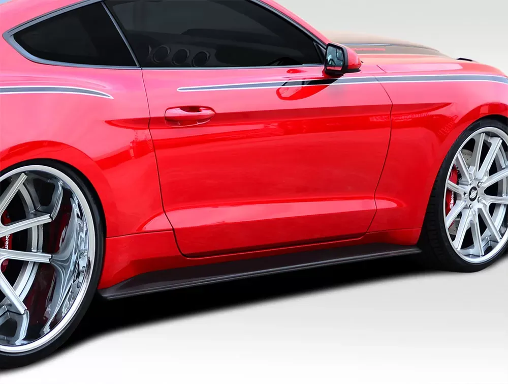 2015-2023 Ford Mustang Duraflex GT Concept Side Skirt Splitters - 2 Piece - 112233