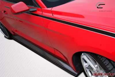 2015-2023 Ford Mustang Carbon Creations GT Concept Side Skirt Rocker Panels - 2 Piece - 112249