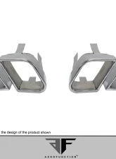 2011-2014 Porsche Cayenne AF-4 Exhaust Tips - 4 Piece (S)                                     - 112287 - Image 3