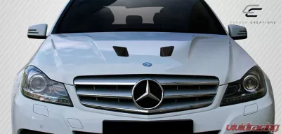 2012-2014 Mercedes C Class W204 Carbon Creations Black Series Look Hood - 1 Piece - 112323