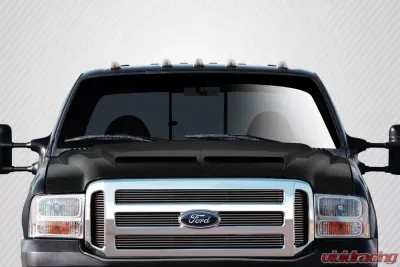 1999-2007 Ford Super Duty F250 F350 F450 F550 / 2000-2005 Ford Excursion Carbon Creations CVX Hood - 1 Piece - 112328
