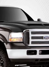 1999-2007 Ford Super Duty F250 F350 F450 F550 / 2000-2005 Ford Excursion Carbon Creations CVX Hood - 1 Piece                                     - 112328 - Image 2