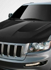 2011-2022 Jeep Grand Cherokee Carbon Creations SRT8 Look Hood - 1 Piece                                     - 112331 - Image 7