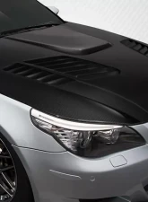 2004-2010 BMW 5 Series E60 4DR Carbon Creations GTR Look Hood - 1 Piece                                     - 112332 - Image 2