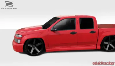 2004-2009 Chevrolet Colorado / GMC Canyon Crew Cab Duraflex BT-1 Side Skirt Rocker Panels - 4 Piece - 112336