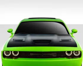 2008-2023 Dodge Challenger Duraflex Hellcat Look Hood - 1 Piece