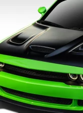 2008-2023 Dodge Challenger Duraflex Hellcat Look Hood - 1 Piece                                     - 112342 - Image 2