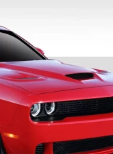 2008-2023 Dodge Challenger Duraflex Hellcat Look Hood - 1 Piece                                     - 112342 - Image 3