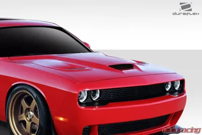 2008-2023 Dodge Challenger Duraflex Hellcat Look Hood - 1 Piece - 112342