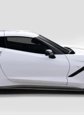2014-2019 Chevrolet Corvette C7 Duraflex GT Concept Side Splitters - 2 Piece                                     - 112362 - Image 2