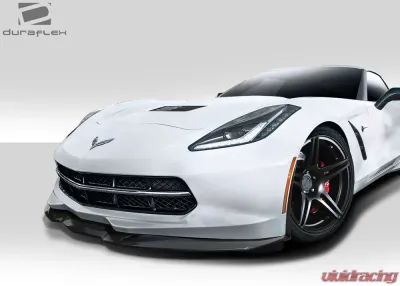 2014-2019 Chevrolet Corvette C7 Duraflex Apex Front Splitter - 3 Piece - 112367