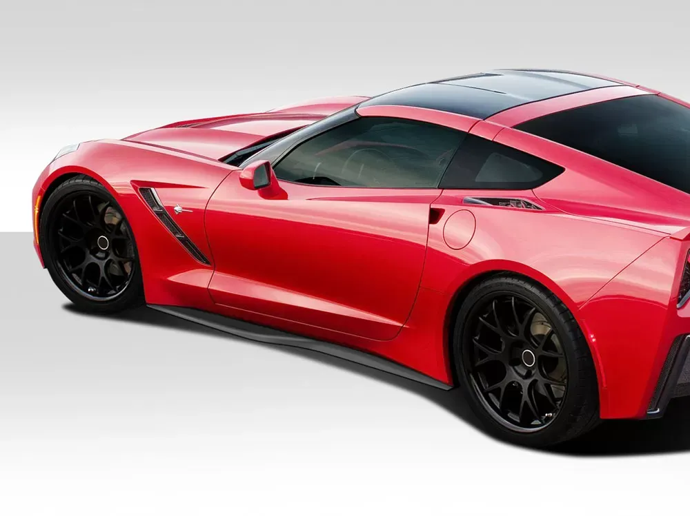 2014-2019 Chevrolet Corvette C7 Duraflex Thunderbolt Side Splitters - 2 Piece - 112368