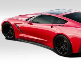 2014-2019 Chevrolet Corvette C7 Duraflex Thunderbolt Side Splitters - 2 Piece
