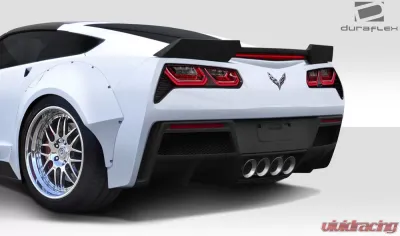 2014-2019 Chevrolet Corvette C7 Duraflex Gran Veloce Rear Diffuser- 1 Piece - 112426