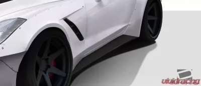 2014-2019 Chevrolet Corvette C7 Duraflex Gran Veloce Wide Body Side Skirts- 2 Piece - 112430
