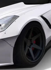 2014-2019 Chevrolet Corvette C7 Duraflex Gran Veloce Wide Body Front Fender Flares- 2 Piece                                     - 112431 - Image 2