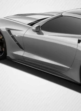 2014-2019 Chevrolet Corvette C7 Carbon Creations GT Concept Side Splitters - 2 Piece                                     - 112435 - Image 7