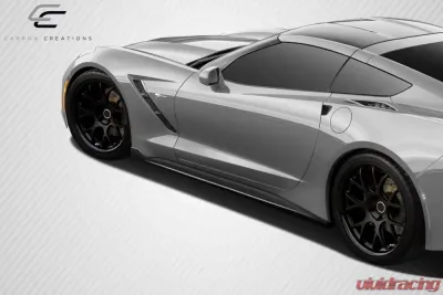 2014-2019 Chevrolet Corvette C7 Carbon Creations GT Concept Side Splitters - 2 Piece - 112435