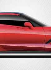 2014-2019 Chevrolet Corvette C7 Carbon Creations GT Concept Side Splitters - 2 Piece                                     - 112435 - Image 2