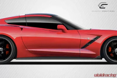2014-2019 Chevrolet Corvette C7 Carbon Creations GT Concept Side Splitters - 2 Piece - 112435