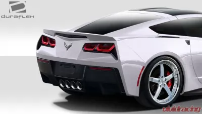 2014-2019 Chevrolet Corvette C7 Duraflex GT Concept Rear Diffuser - 2 Piece - 112436