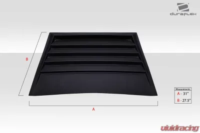 Universal Duraflex D1 Hood Scoop Vent - 1 Piece - 112438
