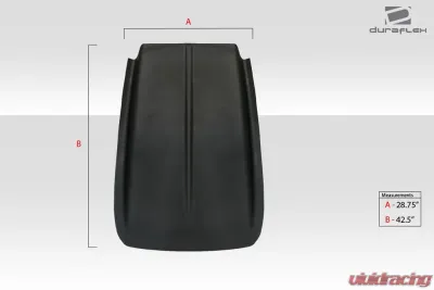 Universal Duraflex Z28 Look Hood Cowl Scoop Vent - 1 Piece - 112439