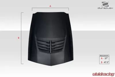 Universal Duraflex Z06 Look Hood Cowl Scoop Vent - 1 Piece - 112447