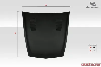 Universal Duraflex GT500 Hood Cowl Scoop Vent - 1 Piece - 112448