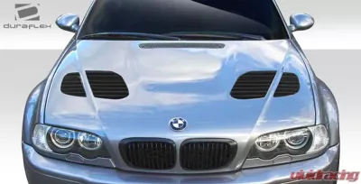 Universal Duraflex GTR Hood Vents Scoops Ducts - 2 Piece - 112452