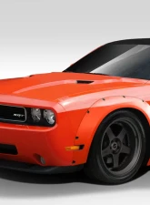 2008-2023 Dodge Challenger Duraflex Novara Wide Body Front Fender Flares - 2 Piece                                     - 112459 - Image 2