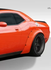 2008-2023 Dodge Challenger Duraflex Novara Wide Body Rear Fender Flares - 2 Piece                                     - 112460 - Image 2