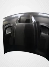 2008-2023 Dodge Challenger Carbon Creations Dritech Hellcat Look Hood - 1 Piece                                     - 112475 - Image 4