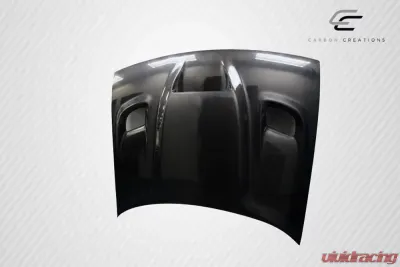 2008-2023 Dodge Challenger Carbon Creations Dritech Hellcat Look Hood - 1 Piece - 112475