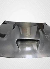 2008-2023 Dodge Challenger Carbon Creations Dritech Hellcat Look Hood - 1 Piece                                     - 112475 - Image 5