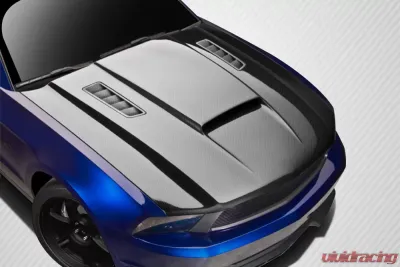 2010-2012 Ford Mustang Carbon Creations Dritech CVX Version 3 Hood - 1 Piece - 112477