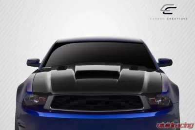 2010-2012 Ford Mustang Carbon Creations Dritech CVX Version 3 Hood - 1 Piece - 112477