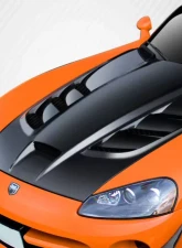 2003-2009 Dodge Viper Carbon Creations ACR Look Hood - 1 Piece                                     - 112479 - Image 2