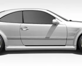 1998-2002 Mercedes CLK W208 Duraflex Black Series Look Wide Body Side Skirts Rocker Panels - 2 Piece