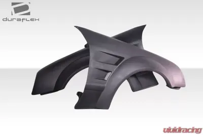 1998-2002 Mercedes CLK W208 Duraflex Black Series Look Wide Body Front Fender Flares - 2 Piece - 112560