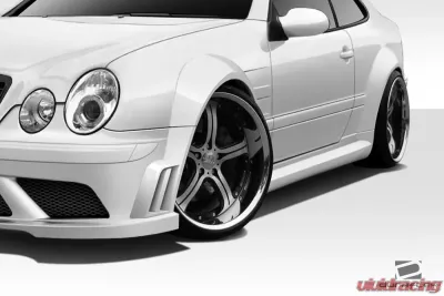 1998-2002 Mercedes CLK W208 Duraflex Black Series Look Wide Body Front Fender Flares - 2 Piece - 112560