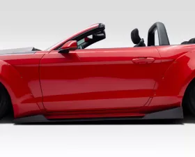 2015-2023 Ford Mustang Duraflex Grid Side Skirts Rocker Panels - 2 Piece