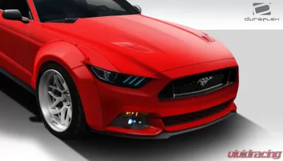 2015-2017 Ford Mustang Duraflex Grid Wide Body Front Fender Flares - 4 Piece - 112566