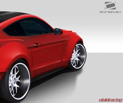 2015-2017 Ford Mustang Duraflex Grid Wide Body Front Fender Flares - 4 Piece - 112566