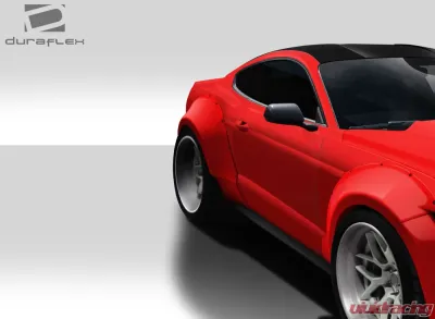 2015-2023 Ford Mustang Duraflex Grid Wide Body Rear Fender Flares - 4 Piece - 112567