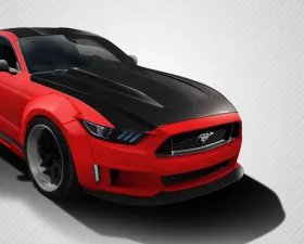 2015-2017 Ford Mustang Carbon Creations Cowl Hood - 1 Piece