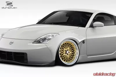 2003-2008 Nissan 350Z Z33 Duraflex 60mm Circuit Front Fender Flares - 2 Piece - 112591