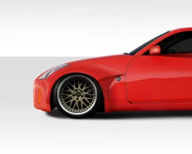 2003-2008 Nissan 350Z Z33 Duraflex 60mm Circuit Front Fender Flares - 2 Piece