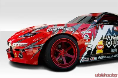 2009-2020 Nissan 370Z Z34 Duraflex 75mm Circuit Front Fender Flares - 2 Piece - 112596